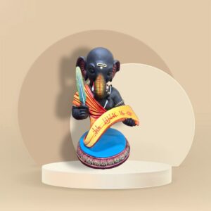 Gradient Ganesh Murti with Feather Pen