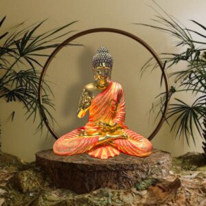 Buddha Sculpture, Murti 24k Gold Platted