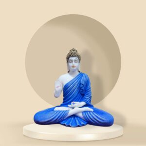 White Buddha Statue in Shawls : Style to Your Home Decor
