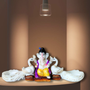 Divine Ganesh Peacock Ensemble