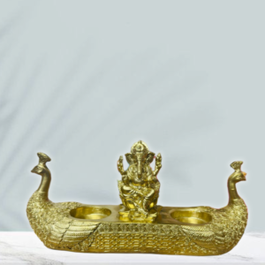 Shubh Ganesha with Sloth Diyas