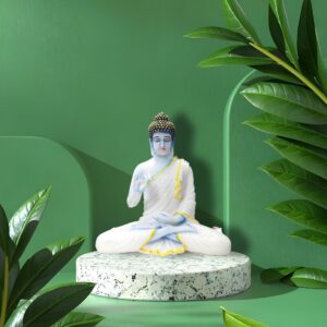 Blue Buddha in Meditation - Glow in the Dark