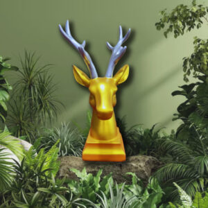 Deer sculpture for intterior design and decor