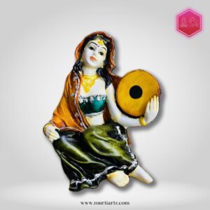Melodies of Rajasthan: Handcrafted Dafli Musician Sculpture. Home decor musician