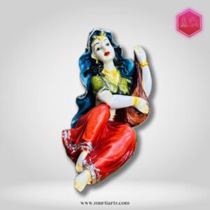 Echoes of Harmony: Handcrafted Veena Player Sculpture, Art, Musician
