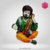 Decorative Rajasthani musician sculpture, adding a touch of Rajasthani flair to your living space.
