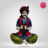 Decorative Rajasthani musician sculpture, adding a touch of Rajasthani flair to your living space.
