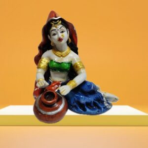 Decorative Rajasthani musician sculpture, adding a touch of Rajasthani flair to your living space.
