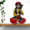 Decorative Rajasthani musician sculpture, adding a touch of Rajasthani flair to your living space.