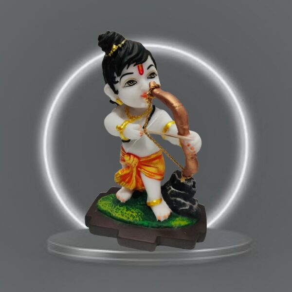 Baal Ram murti, Baal Ram idol, Ram statue, Hanuman murti, Hindu god idols, pooja murti, home temple murti, religious gifts, online murti purchase, murti for home, small murti, bow and arrow Ram.