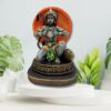 Hanuman murti, Hanuman statue, Ram Sita Hanuman, Hindu god statue, puja murti, temple murti, handcrafted murti, religious murti, spiritual decor, Hanuman with Ram Sita, 7 inch murti, Hindu gift, Hanuman idol, Hanuman murthy, Hanuman vigraha